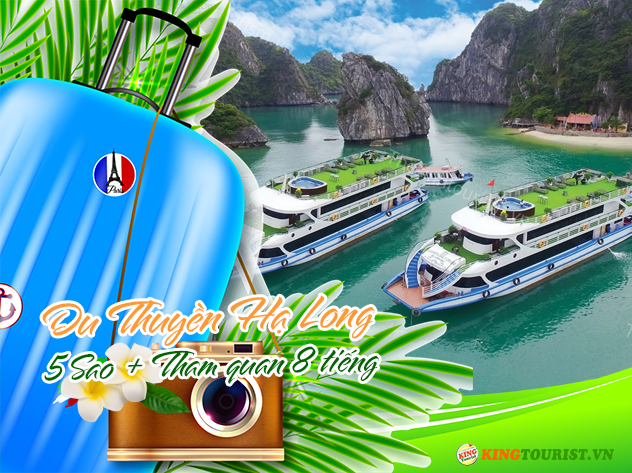 Tour du lịch Hạ Long: Du thuyền 5 sao - Thăm quan 8 tiếng đón khách tại Hà Nội/Hạ Long Tour du lịch Hạ Long: Du thuyền 5 sao - Thăm quan 8 tiếng đón khách tại Hà Nội/Hạ Long